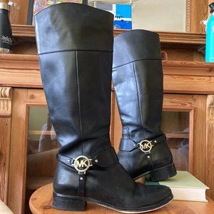 Michael Kors Fulton Harness Tall Riding Boot Black